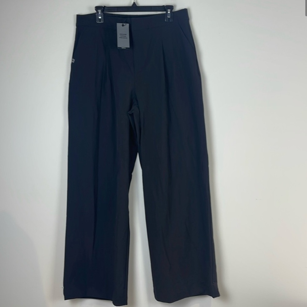 Figs Pro Tall Wide Leg Scrub Trousers Black New Size Extra Large